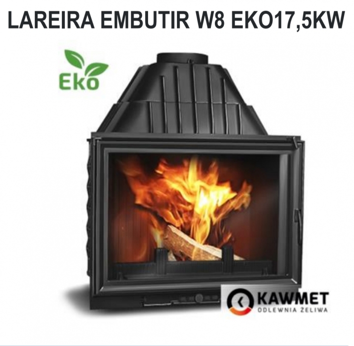 Lareira em ferro fundido